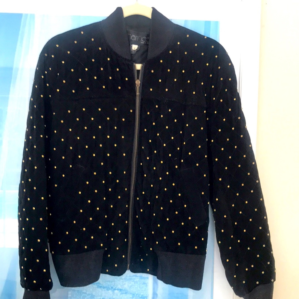 Used jacket with gold studs